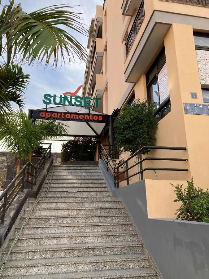 Sunset In Arena Beach Puerto de Santiago